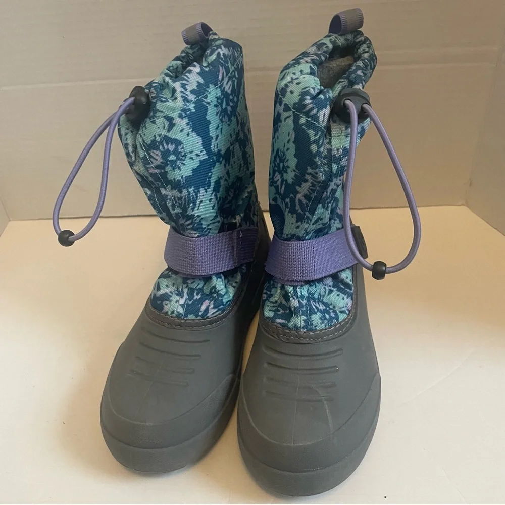 Northside Frosty Plus Insulated Winter Snow Boots Girls Size 13 Aqua/Lilac